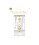 Hangdecoratie 16 Jaar Goud Wit 20,5cm